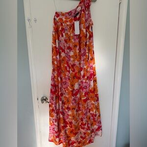 NWT Red Dress Boutique One Shoulder Dress resort wear Women S